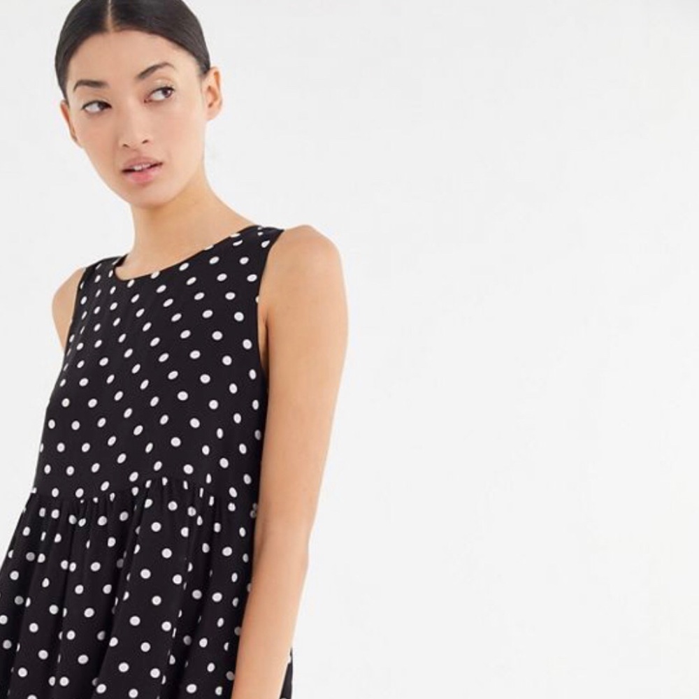 UO Sasha Tiered Ruffle Mini Dress